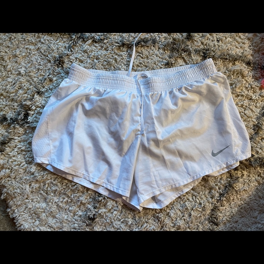 White Nike Athletic Shorts